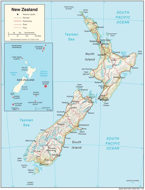 Geographic Map Of New Zealand Countryreport