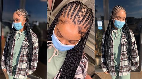 How To Do Fulani Braidsfreestylevery Detailed Youtube