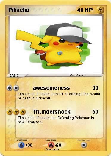 Pokémon Pikachu 10669 10669 Awesomeness My Pokemon Card