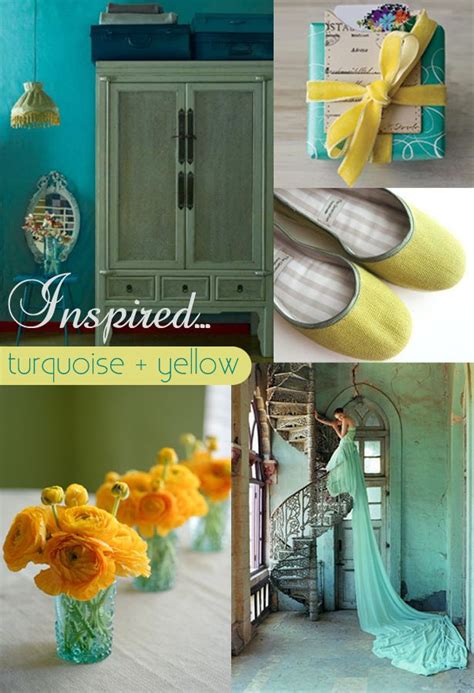 Turqoise Yellow Wedding Ideas Inspired Turquoise And Yellow This