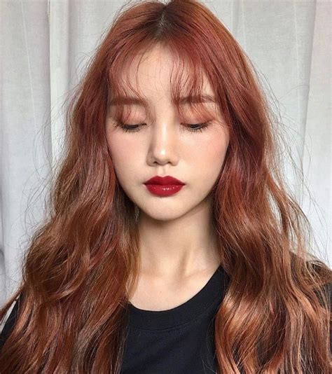 Pin By Donald Sansone On Redheadsz Korean Hair Color Hair Color Asian Asian Hair Dye