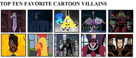 Top 10 Favorite Cartoon Villains By Anarchrist17 On Deviantart