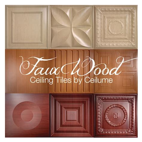 Did you scroll all this way to get facts about faux wood paneling? Ceilume Launches Decorative Collection of Faux-Wood ...