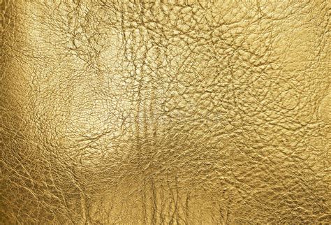 Gold Wrinkled Artificial Leather Texture Background Stock Image Image