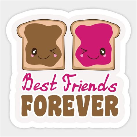 Cute Peanut Butter Jelly Bff Best Friends Forever Kawaii Best Friends