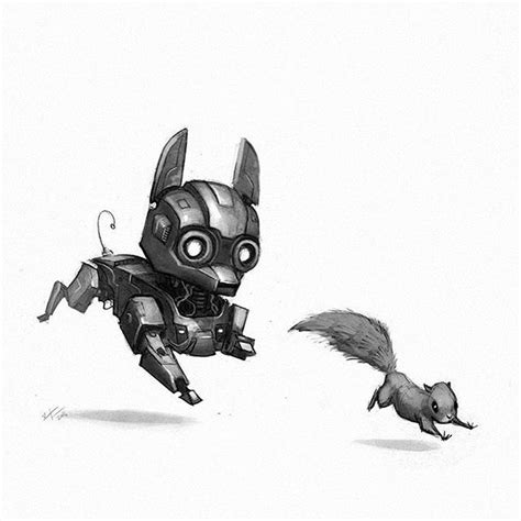 Pin By Crystal Rolfe On Robot Dogs Robots Drawing Robot Illustration