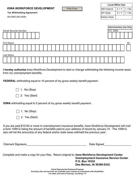 Form 60 0360 Download Fillable Pdf Or Fill Online Tax Withholding
