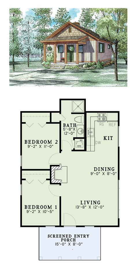 Tiny 2 Bedroom House Plans 6x7 Houseplans Houseplanss Samphoas March