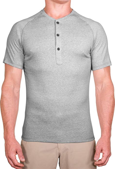 Buy Cc Slim Fit Short Sleeve Henley Shirts For Men Ultra Soft Fitted