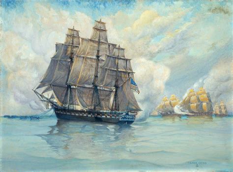 Titleuss Constitution Kedging To Escape British Fleet Artistochs