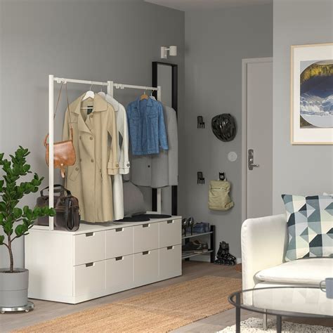Nordli bed frame with storage, 160x200 cm. NORDLI Kommode med 8 skuffer - hvit - IKEA