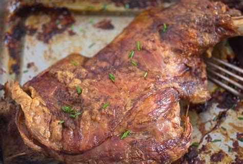 slow cooked lamb shoulder basic roasted lamb recipe