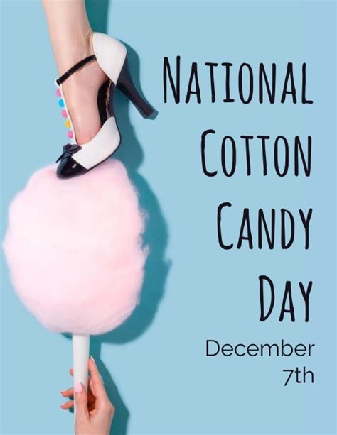 National Cotton Candy Day Template Postermywall