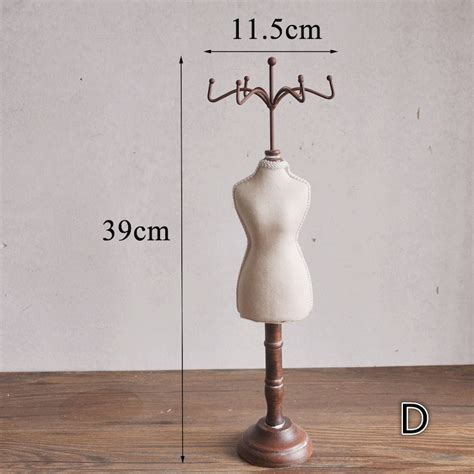 Mannequin Jewelry Display Stand Fabric Covered Wood Jewelry Etsy
