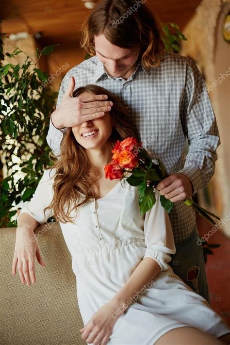 Man Giving Roses To His Girlfriend Royalty Free Stock Images Ad