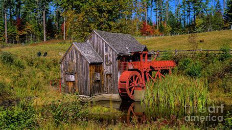 The Old Guildhall Grist Mill Photograph By Scenic Vermont Photography