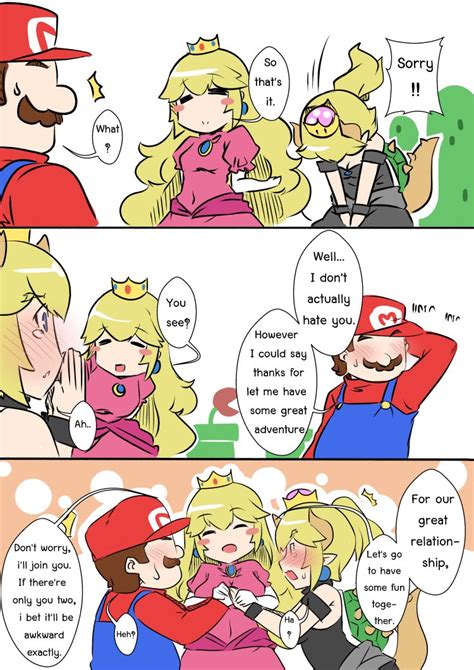 Princess Peach Mario And Bowsette Mario And More Drawn By Sesield