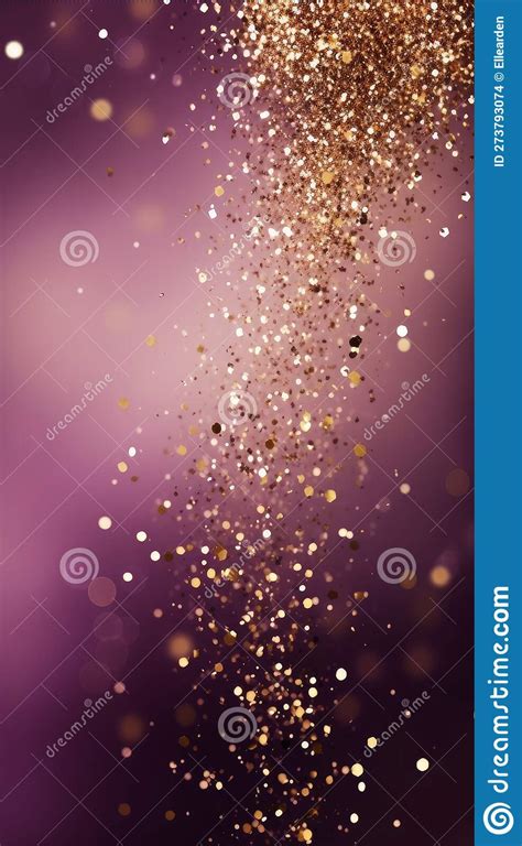 Purple And Gold Background Sparkle Metallic Stock Illustration Illustration Of Swirl Gold