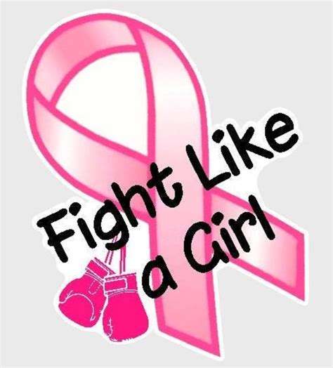 fight like girl breast cancer awareness pink ribbon vinyl etsy