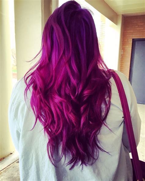 Pin By Marie Booth On Fashion Hair Styles Hair Color Purple Fuschia
