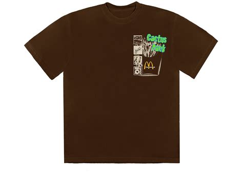 Travis Scott X Mcdonalds Cactus Pack Vintage Promo T Shirt Brown Fw20