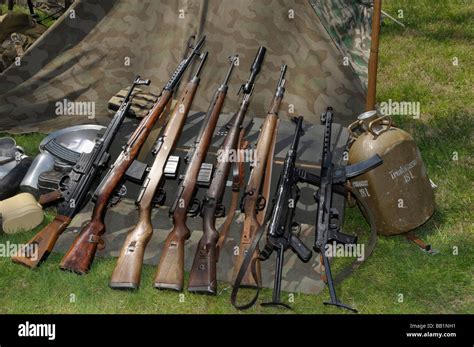Weapons Used By The German Army During Wwii Stock Photo Alamy