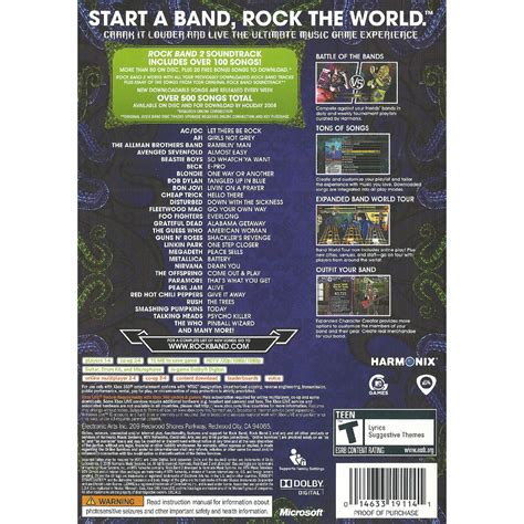 Rock Band 2 Xbox 360 Outlaws 8 Bit And Beyond