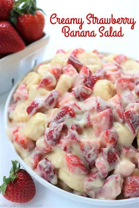 Creamy Strawberry Banana Salad Recipe Cart