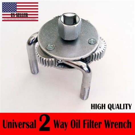 Universal Two Way Oil Filter Wrench Removal Tool Fully Adjustable Heavy