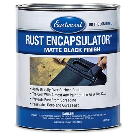 Eastwood Black Rust Encapsulator Gallon Durable Uv Heat Resistance Stop