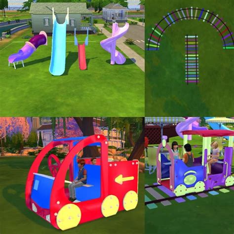 Sims 4 Cc Download Joyful Kids Playground Set Ts4cc Sims 4 Sims 4