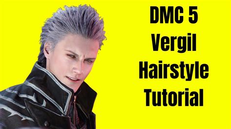 Devil May Cry 5 Vergil Hair Tutorial TheSalonGuy YouTube