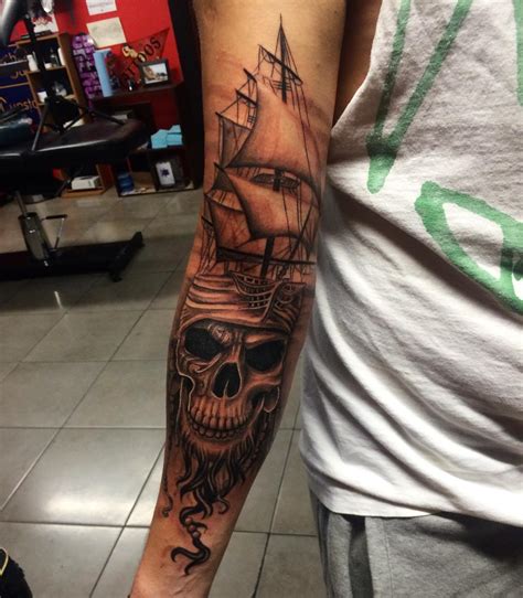 Best Pirate Ship Tattoo Designs Meanings Tatto Inspirations