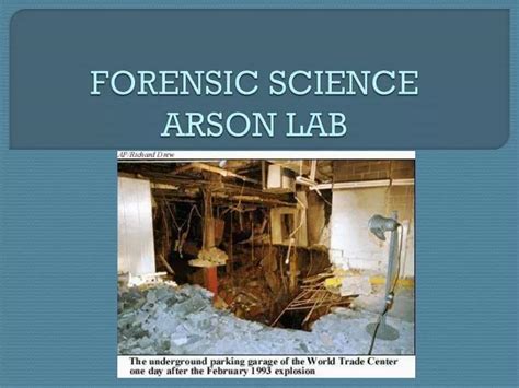 Ppt Forensic Science Arson Lab Powerpoint Presentation Free Download