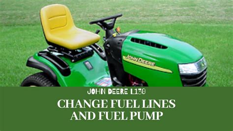 How To Change The Fuel Pump And Complete Fuel Lines On A John Deere