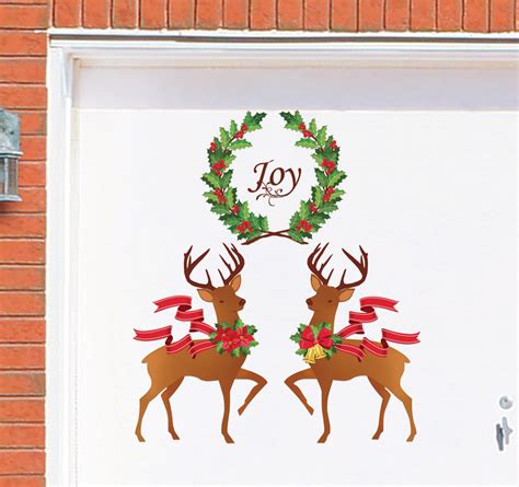 Fashion car wall decal cool style art door window vinyl stickers teens bedroom man cave garage home decoration wallpaper 2000. Holiday Joy Reindeer Garage Magnet Set, by Collections Etc ...