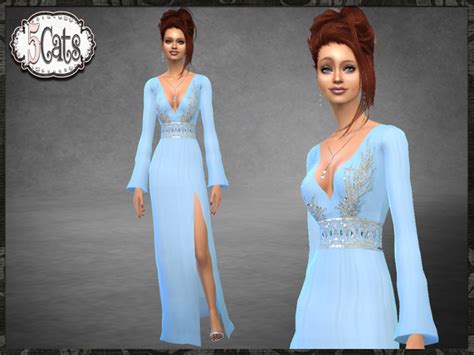 Long High Slit Dress The Sims 4 P1 Sims4 Clove Share Asia Tổng Hợp
