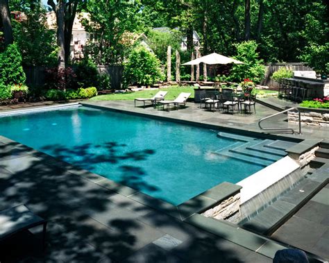 Vanishing Edge Auto Cover Pool In Winnetka Traditional Swimming