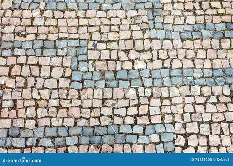 Cobblestone Backgroundstone Paving Texture Royalty Free Stock