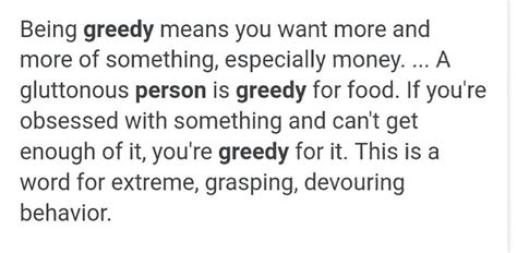 A Greedy Person Is Full Of This