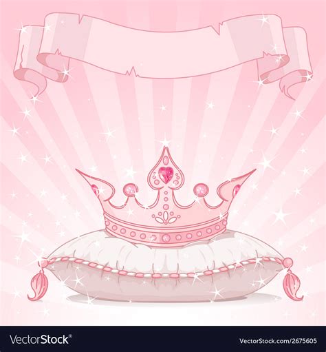 Princess Crown Background Royalty Free Vector Image
