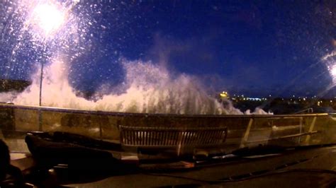 Eyemouth Storm Surge And 5 5metre High Tide December 4th 2013 Youtube