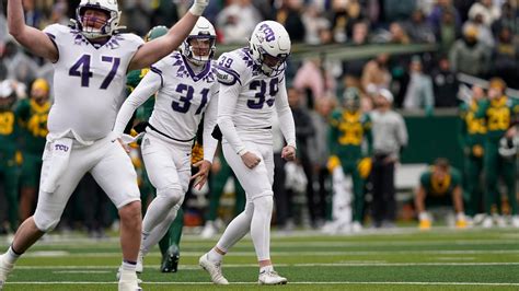 TCU tops Baylor on final play to stay in College Football Playoff race