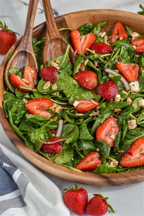 This Strawberry Spinach Salad With Its Balsamic Poppyseed Dressing Is