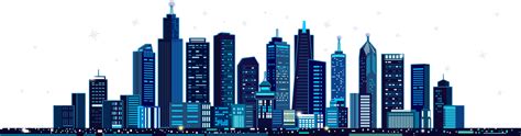 This makes it suitable for many types of projects. Blue Building City Festival M - City Building Vector Png ...