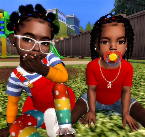 Ebonix 🍭preschool Puff Puffs And Curly Curls🍭 In 2021 Sims 4 Toddler