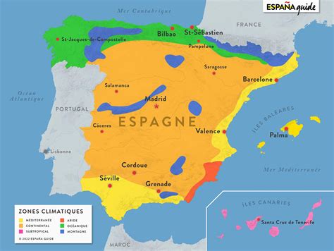 Carte Despagne 2024 España Guide