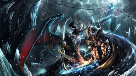 Dota Terrorblade And Abaddon Digital Wallpaper Warcraft 3 Tft Art 4k