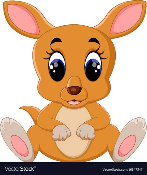 Cute Kangaroo Cartoon