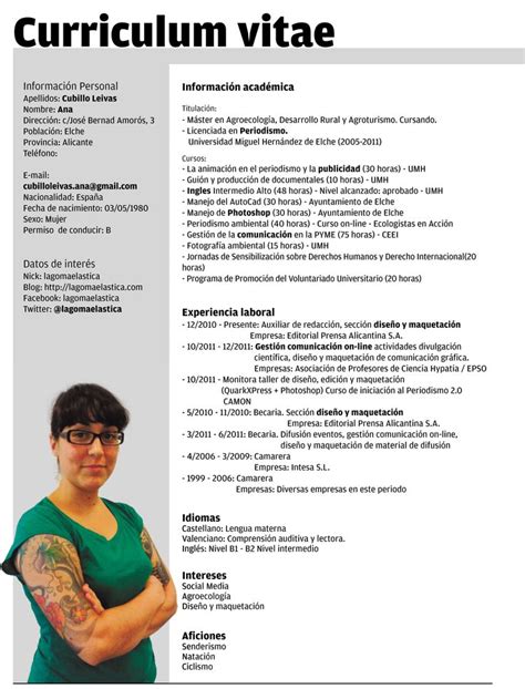 Here's a good cv example this cv example is provided by career services at the university of british columbia (simply click the image to see the full cv) Curriculum Vitae | Fotolip.com Rich image and wallpaper